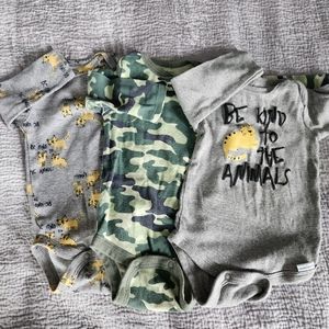 Long Sleeve Onesie Bundle 0-3 Lot